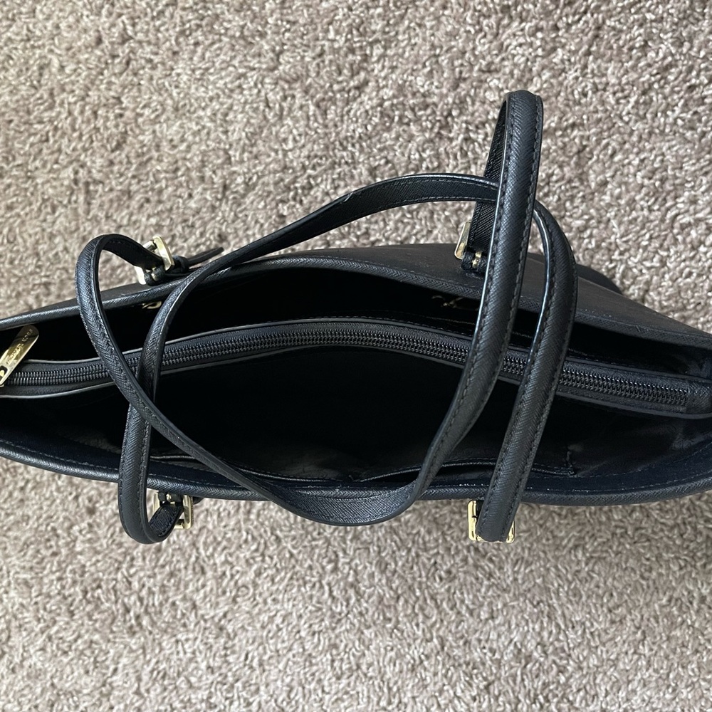 Michael Kors Black Tote with Gold Accents - Picture 3 of 4